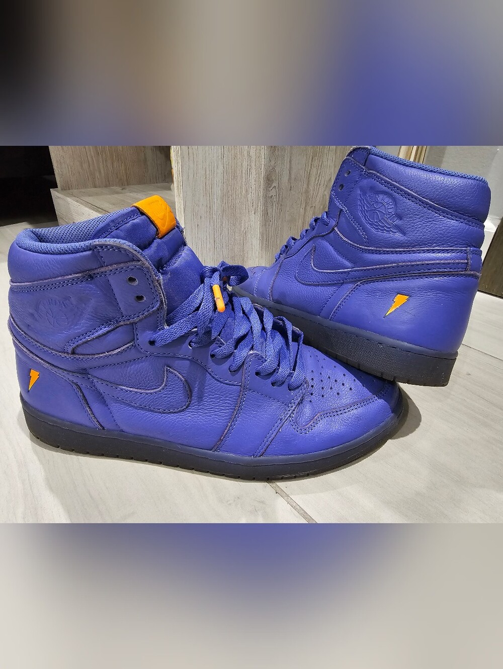 Nike Air Jordan Retro 1 Gatorade Men’s High-Top Blue Sneakers Size 11